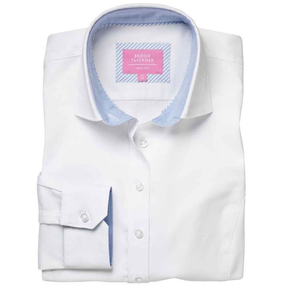 Brook Taverner Womens/Ladies Mirabel Formal Shirt / White
